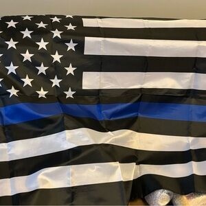 Commemorative American Flag, honoring fallen law enforcement, large